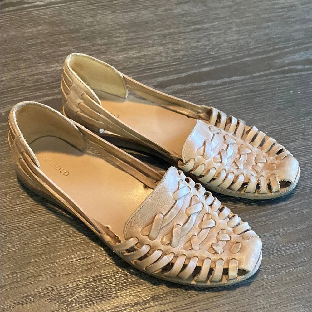 Women's Tan Leather Loafers - Picture 2 of 14